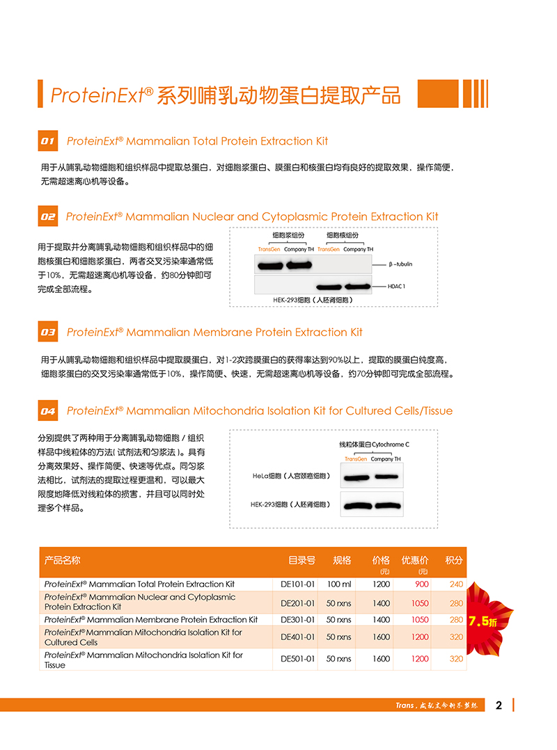 Western Blot金牌產(chǎn)品7.5折大促